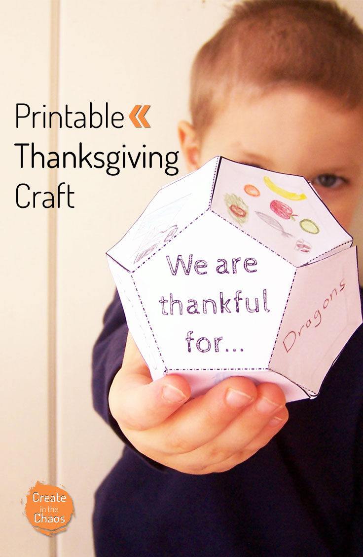 Thanksgiving Printable - Create In The Chaos - Free Printable Thanksgiving Crafts For Kids