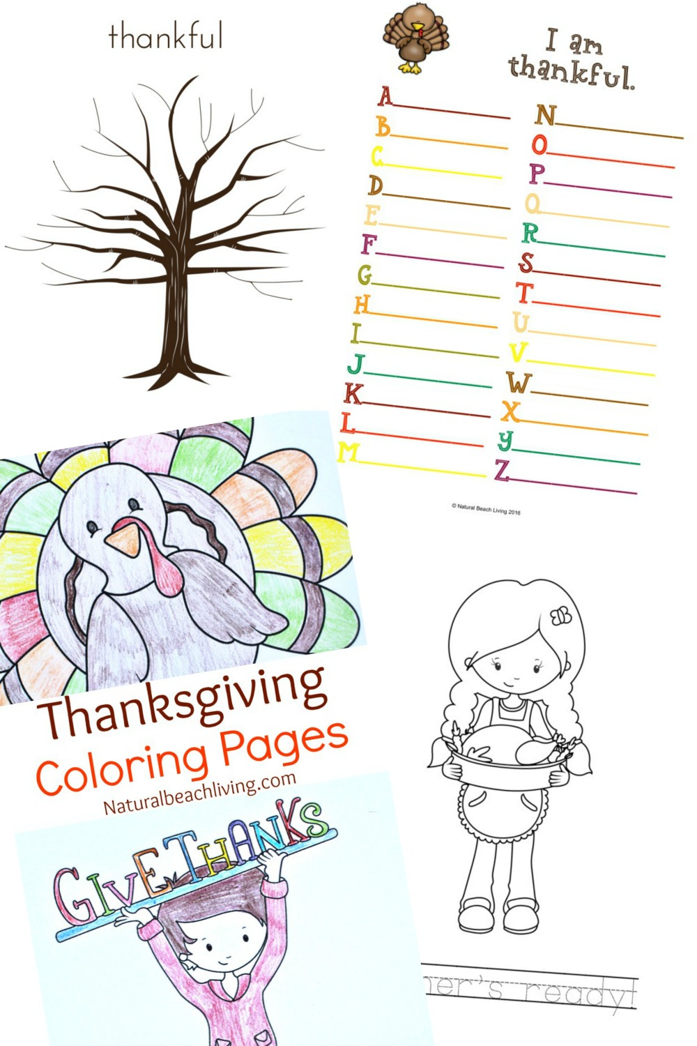 Thanksgiving Printables For Kids - Natural Beach Living - Free Printable Kindergarten Thanksgiving Activities