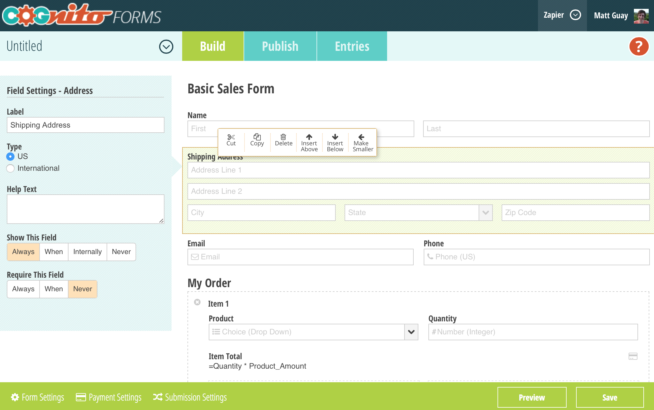 free online web form builder