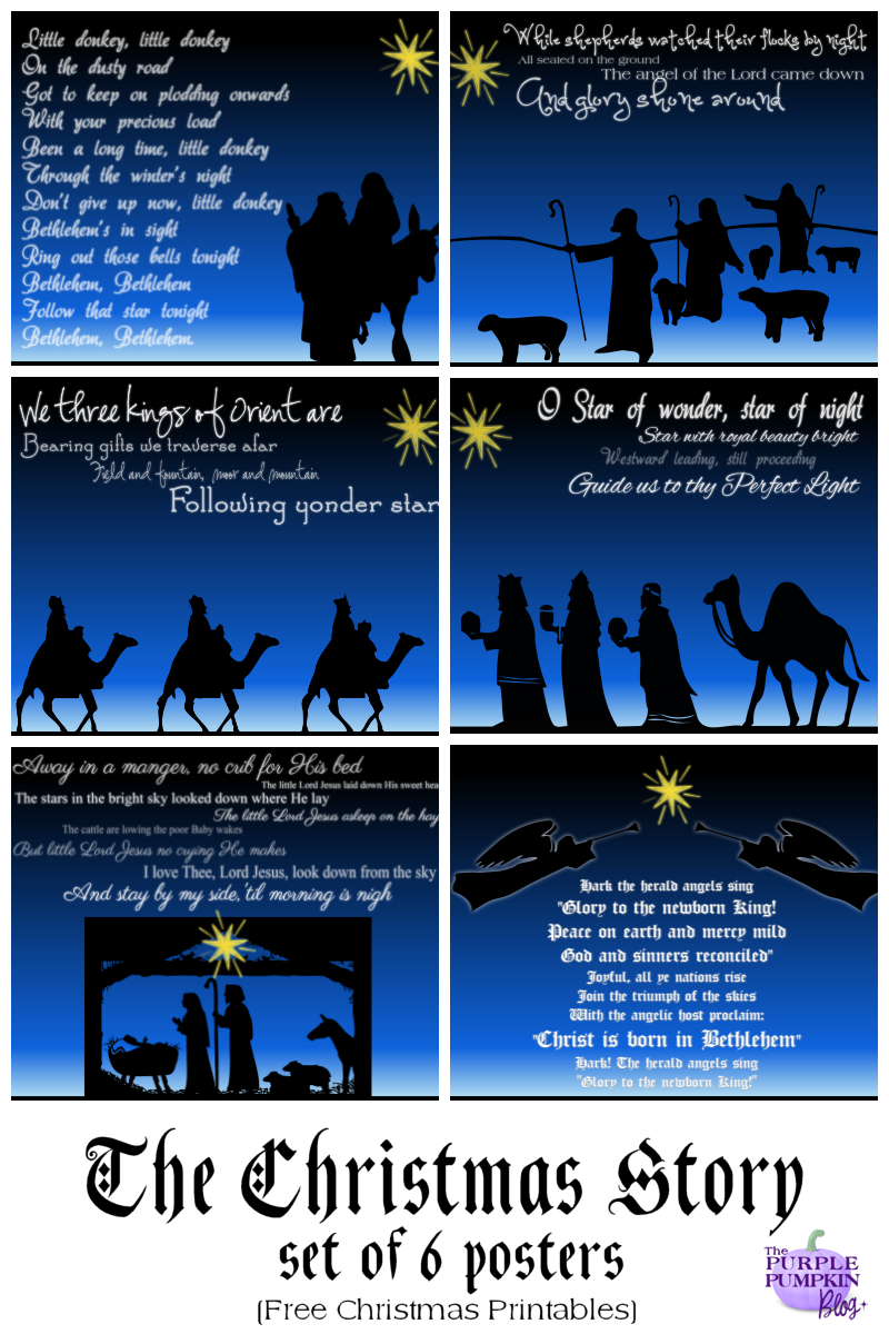 The Christmas Story Set Of 6 Posters - Free Printables | Graphics - Free Printable Nativity Story