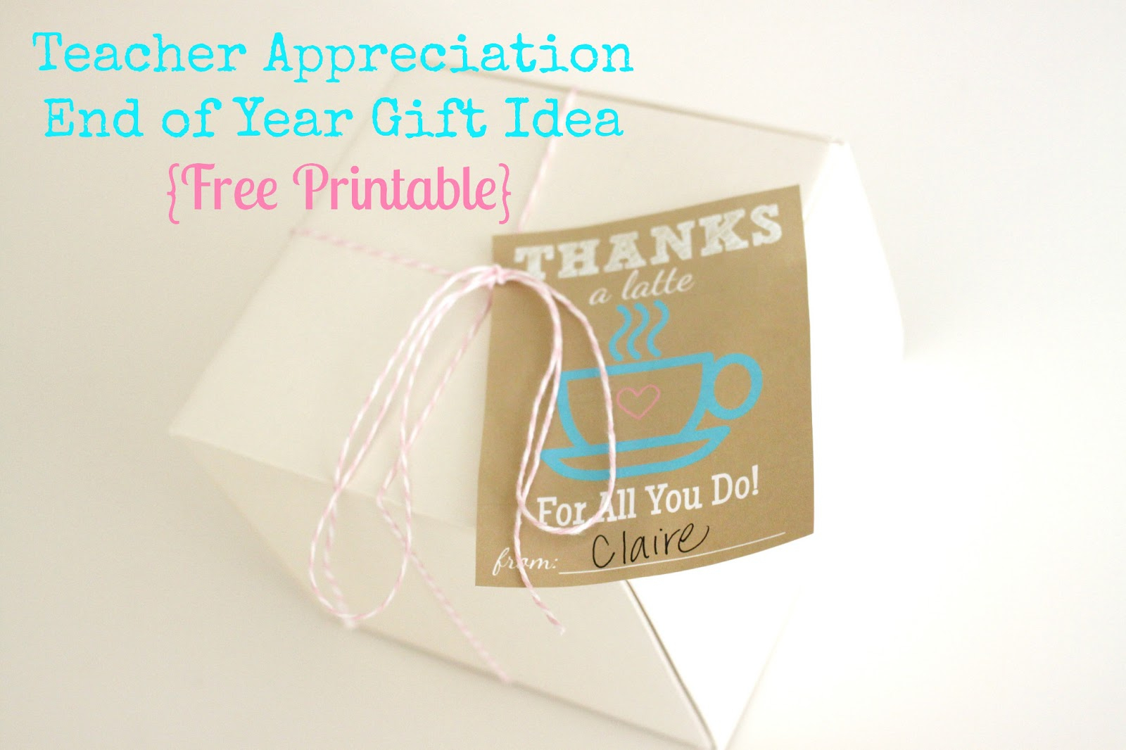 The Larson Lingo: Thanks A Latte {Free Printable} - Thanks A Latte Free Printable Gift Tag