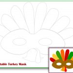 The Mama Zone Free Printable Turkey Mask Free Printable Turkey   Free Printable Turkey