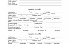 The Order Of Adoption Family Request Form Is A Free Printable With - Free Printable Adoption Papers