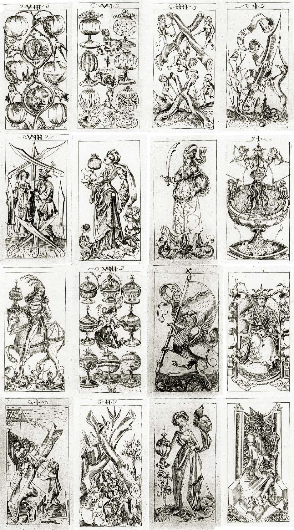 The Pack Of Cardsthe South German Engraver, C.1496 | Print - Free Printable Tarot Cards