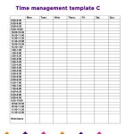 Time Management Calendar Printable 2018 Time Management Fillable   Time Management Forms Free Printable