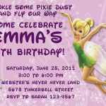 Tinkerbell Birthday Invitations Customizable Printable | Etsy   Free Tinkerbell Printable Birthday Invitations