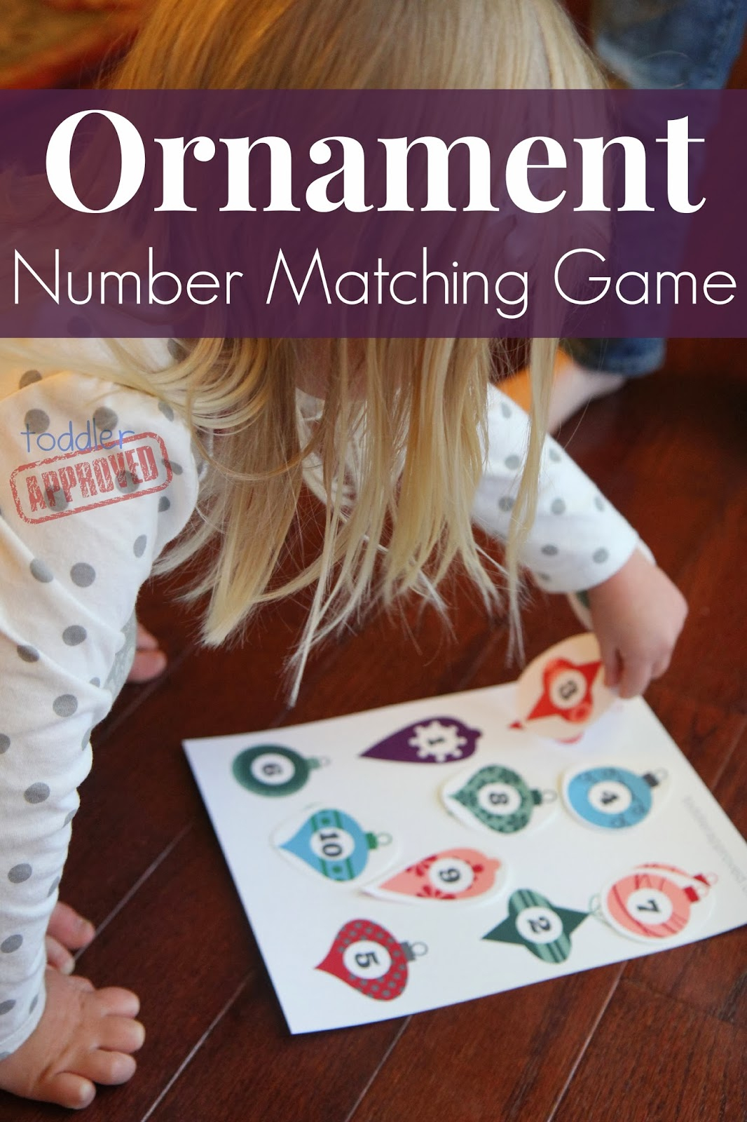 Toddler Approved!: Ornament Number Matching Game {+ Free Printable} - Free Printable Toddler Matching Games