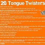 Tongue Twisters – Janet Carr @   Free Printable Tongue Twisters