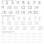 Trace Numbers 1 20 | Kiddo Shelter   Free Printable Numbers 1 20