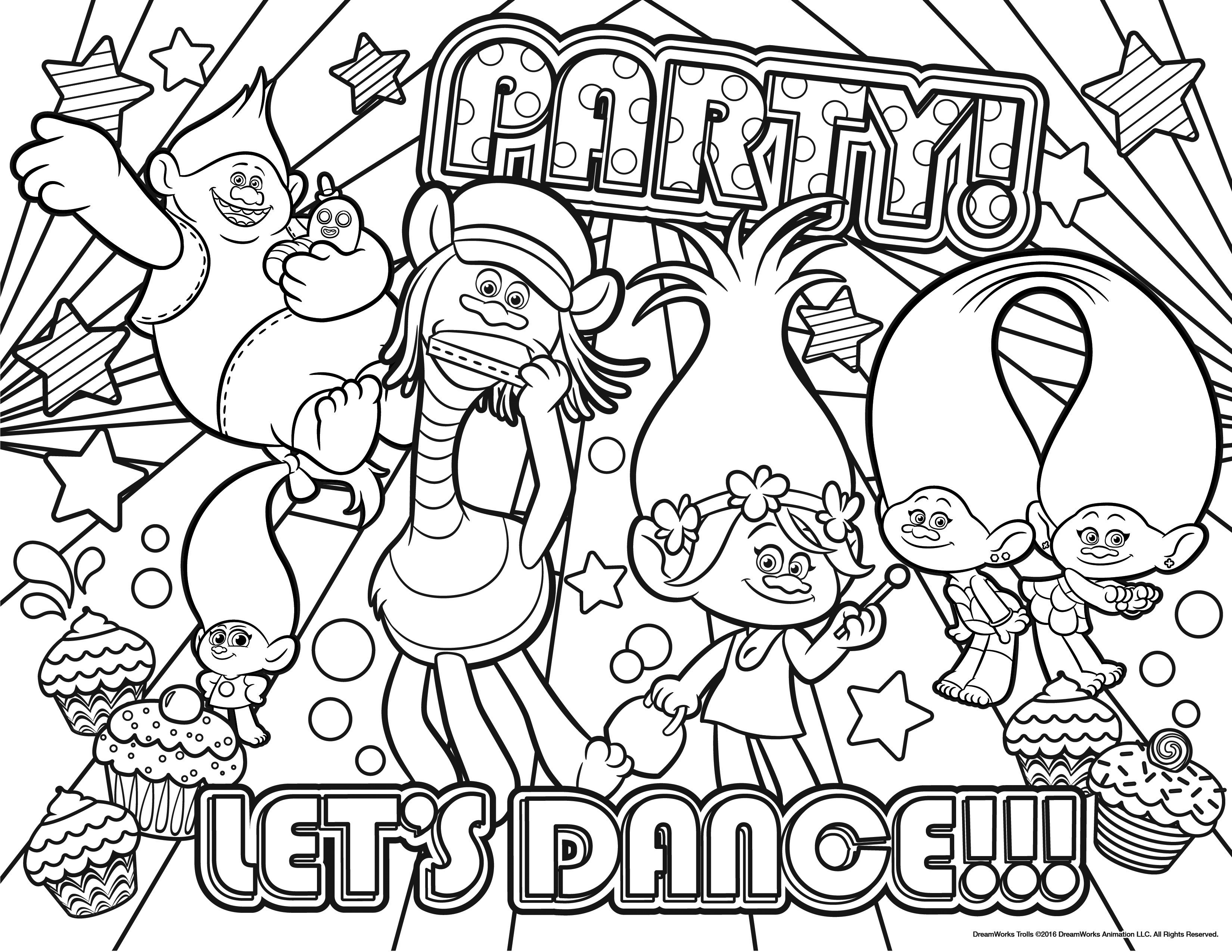 Troll Coloring Pages New Free Disney Trolls Printable Design 3300 - Free Printable Troll Coloring Pages