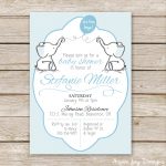Twin Elephant Baby Shower Guest Book Printable   Aspen Jay   Free Printable Elephant Baby Shower