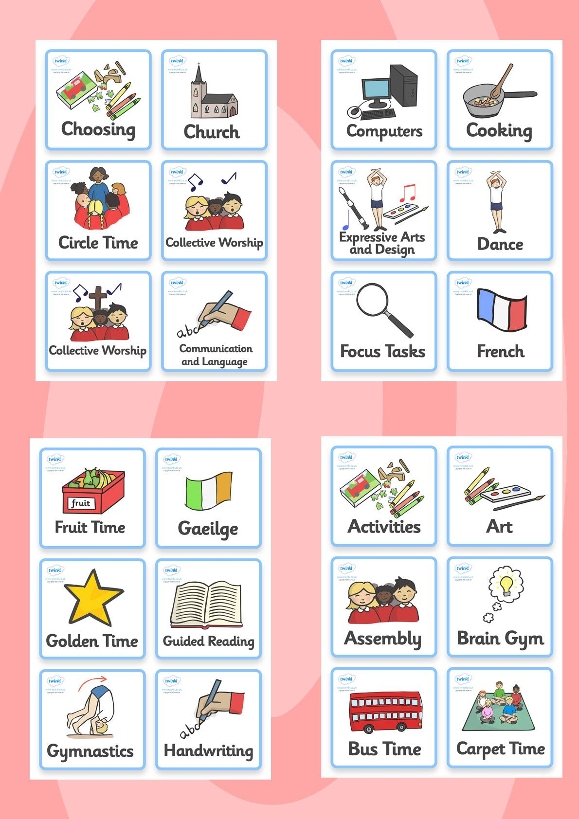 Twinkl Resources &amp;gt;&amp;gt; Visual Timetable- Nursery Fs2 &amp;gt;&amp;gt; Printable - Free Printable Nursery Resources