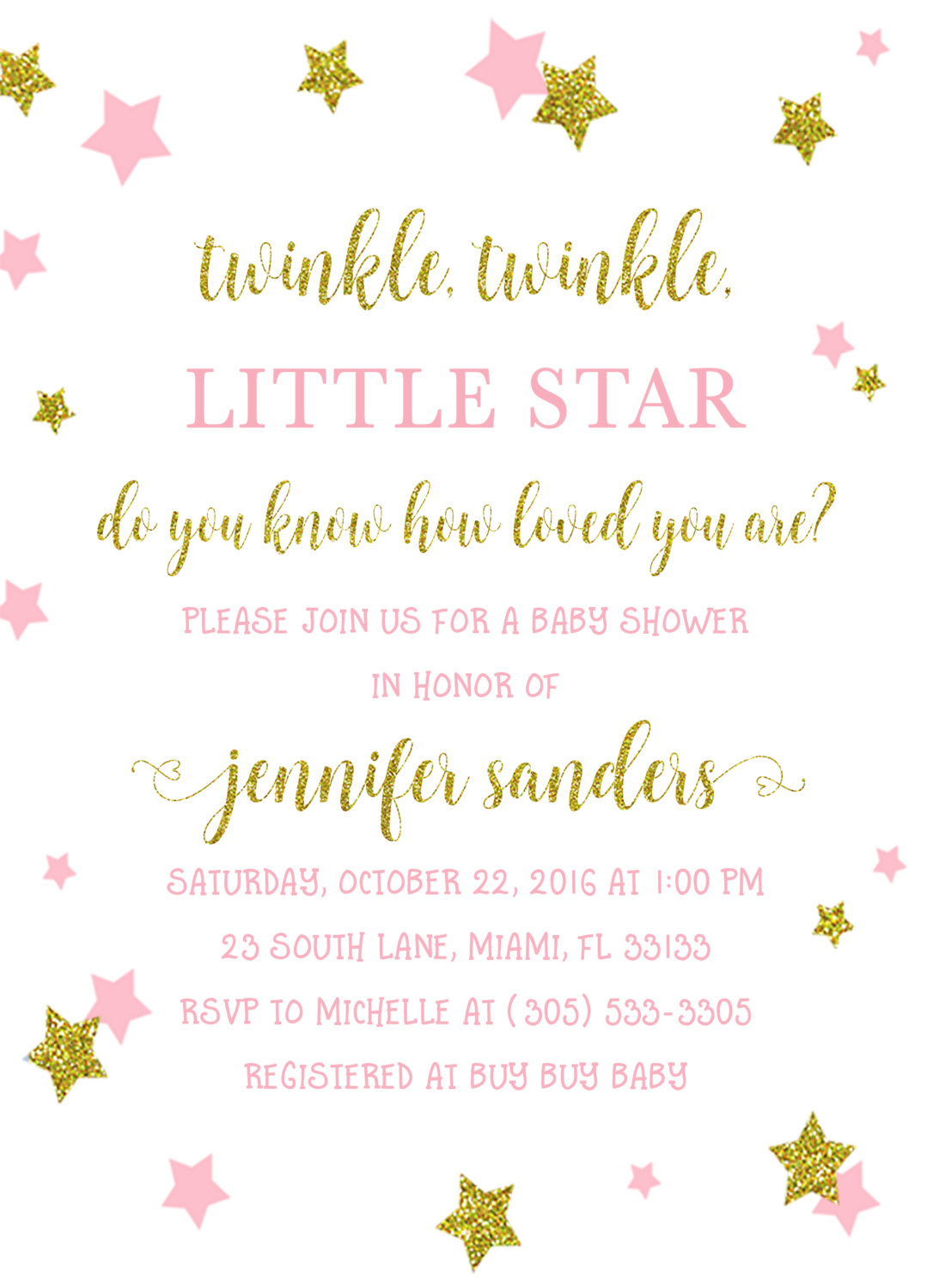 Twinkle Twinkle Little Star Baby Shower Invitation, Twinkle Twinkle - Free Printable Twinkle Twinkle Little Star Baby Shower Invitations