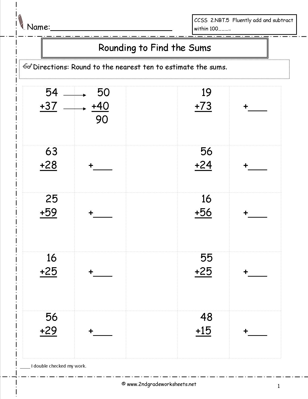 Two Digit Addition Worksheets - Free Printable Double Digit Addition And Subtraction Worksheets