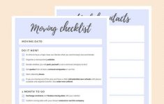 Ultimate Moving Checklist (Free Printable | Ingomar House - Free Printable Moving Checklist And Planner
