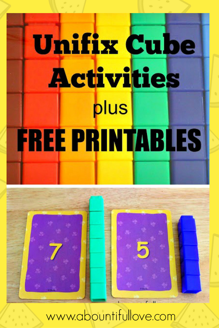 Unifix Cubes Activities Plus Free Printables | Snap Cards | Math - Free Printable Snap Cards