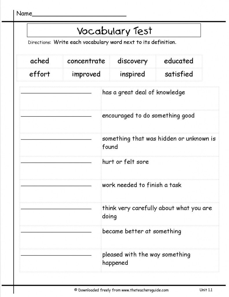 Free Printable Reading Assessment Test