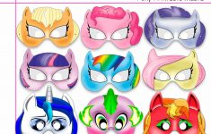 Unique Pony Printable Masks, Party Mask, | Holidaypartystar - Free My Little Pony Printable Masks