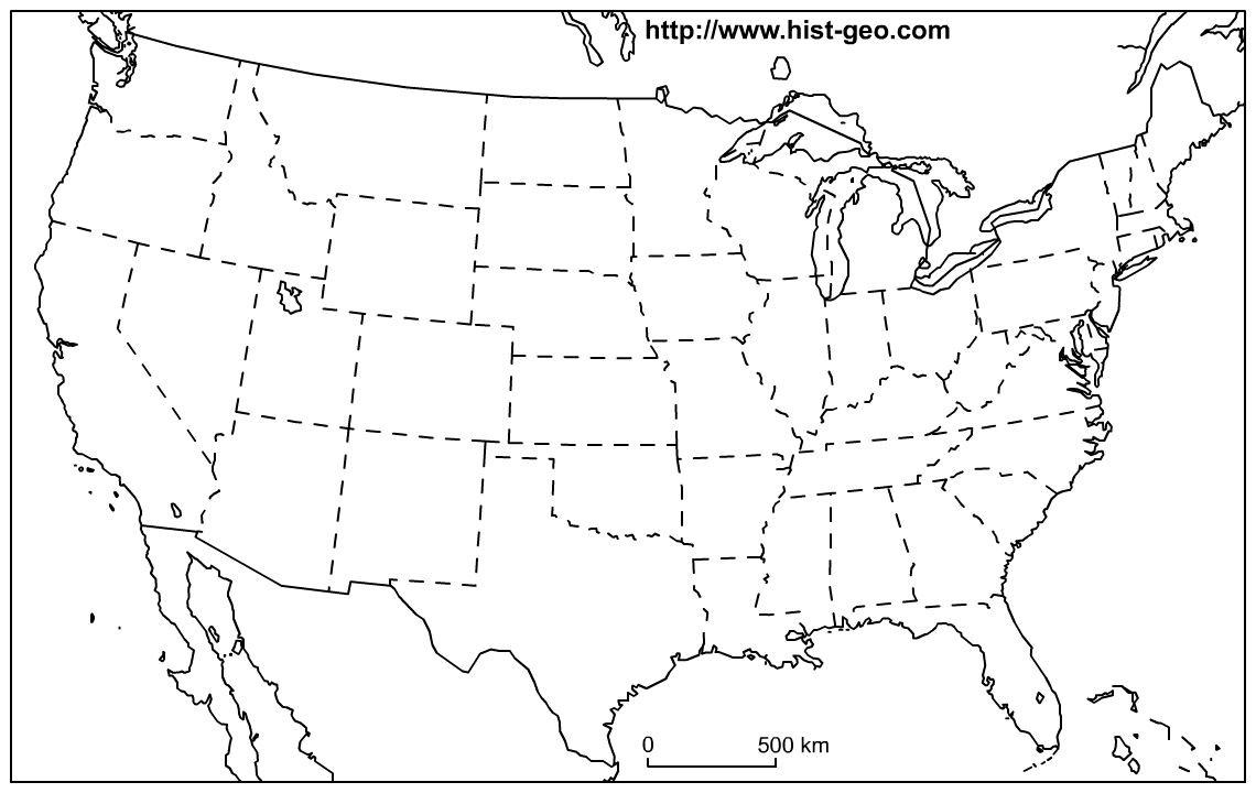 Us Map Blank Printable - Free Printable Map Of The United States