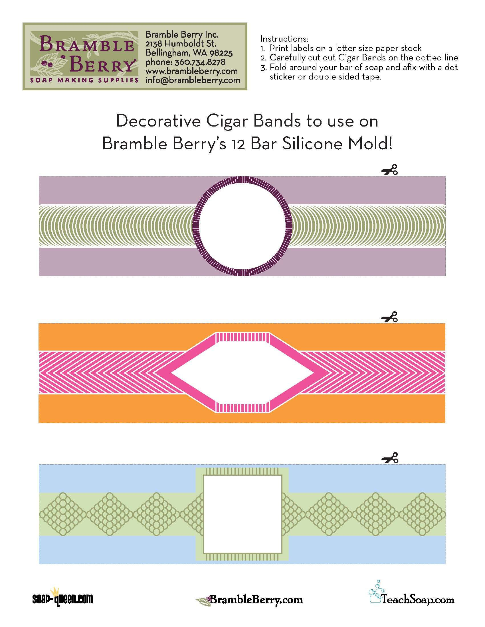 Use Our Free Label File To Print Out And Make Your Own Cigar Band - Free Printable File Labels