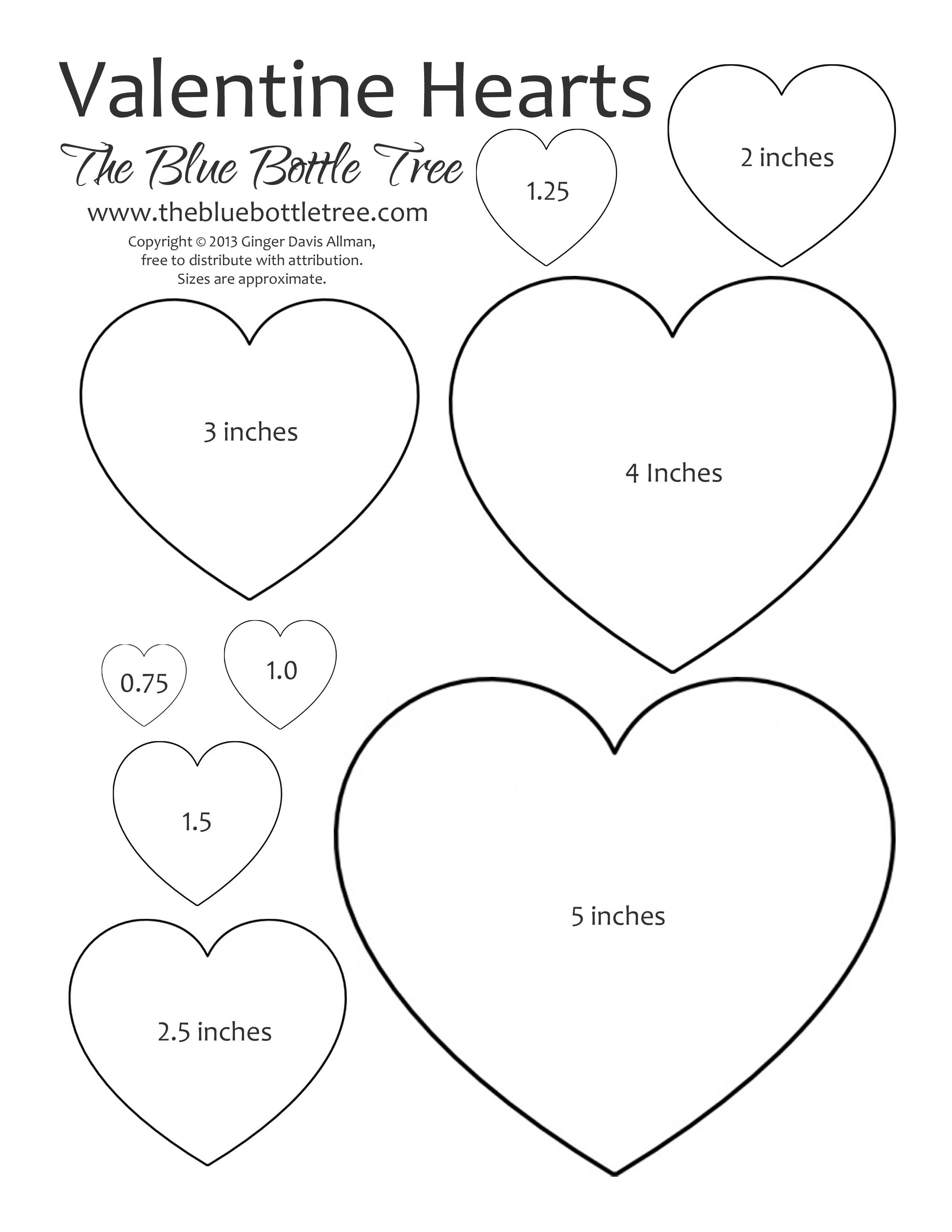 Valentine Heart Printable Clipart | Crafting Tips And Tricks - Free Printable Valentine Heart Patterns