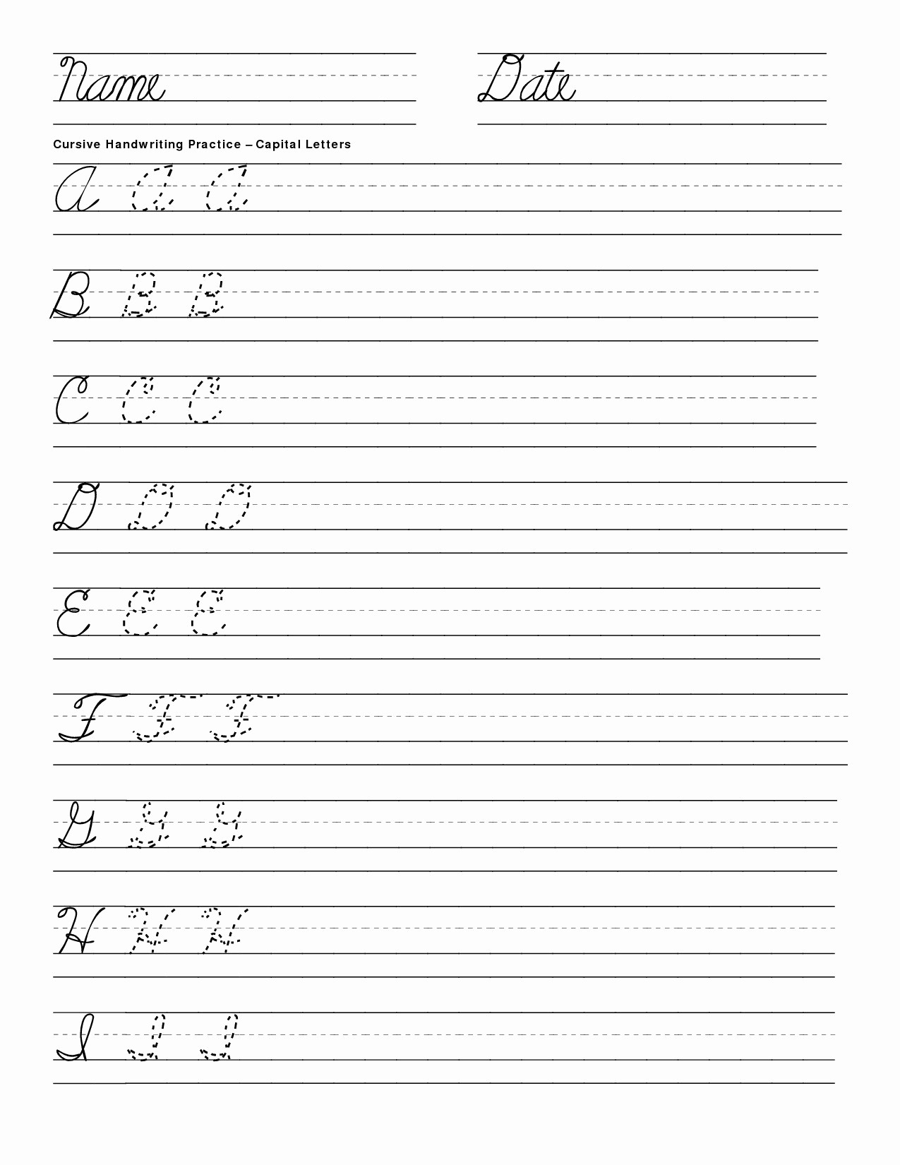 Victorian Cursive Handwriting Worksheets | Movedar - Free Printable Script Writing Worksheets