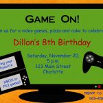 Video Game Party Invitation Template Free   Google Search | Party Ideas   Free Printable Video Game Party Invitations