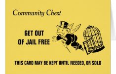 Vintage Monopoly Get Out Of Jail | Zazzle.ca Regarding Get Out Of - Get Out Of Jail Free Card Printable