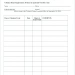 Volunteer Hours Log Template Excel | Beertest   Free Printable Volunteer Forms