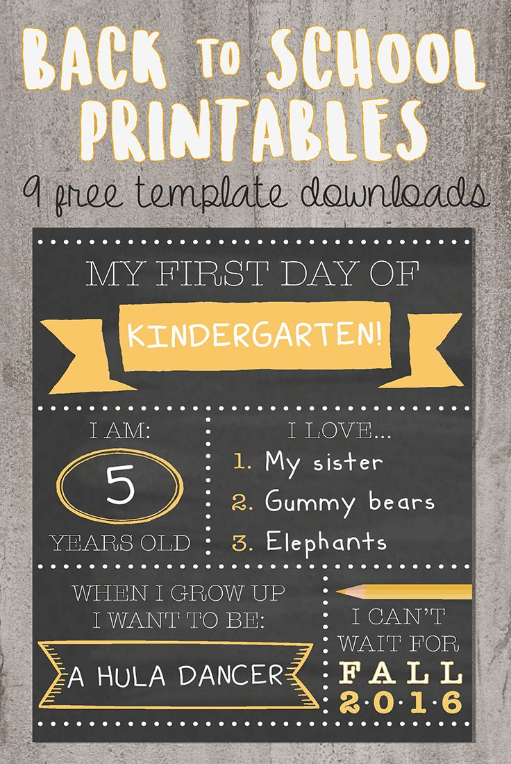 Want To Be That Instagram Mom? Try Our Printable Back-To-School - Free Printable First Day Of School Signs