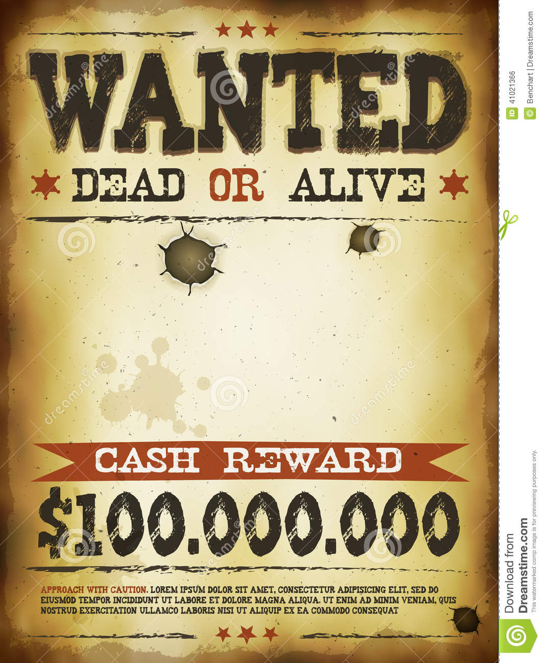 Wanted Vintage Western Poster Stock Vector - Illustration Of Boys - Free Printable Wanted Poster Old West