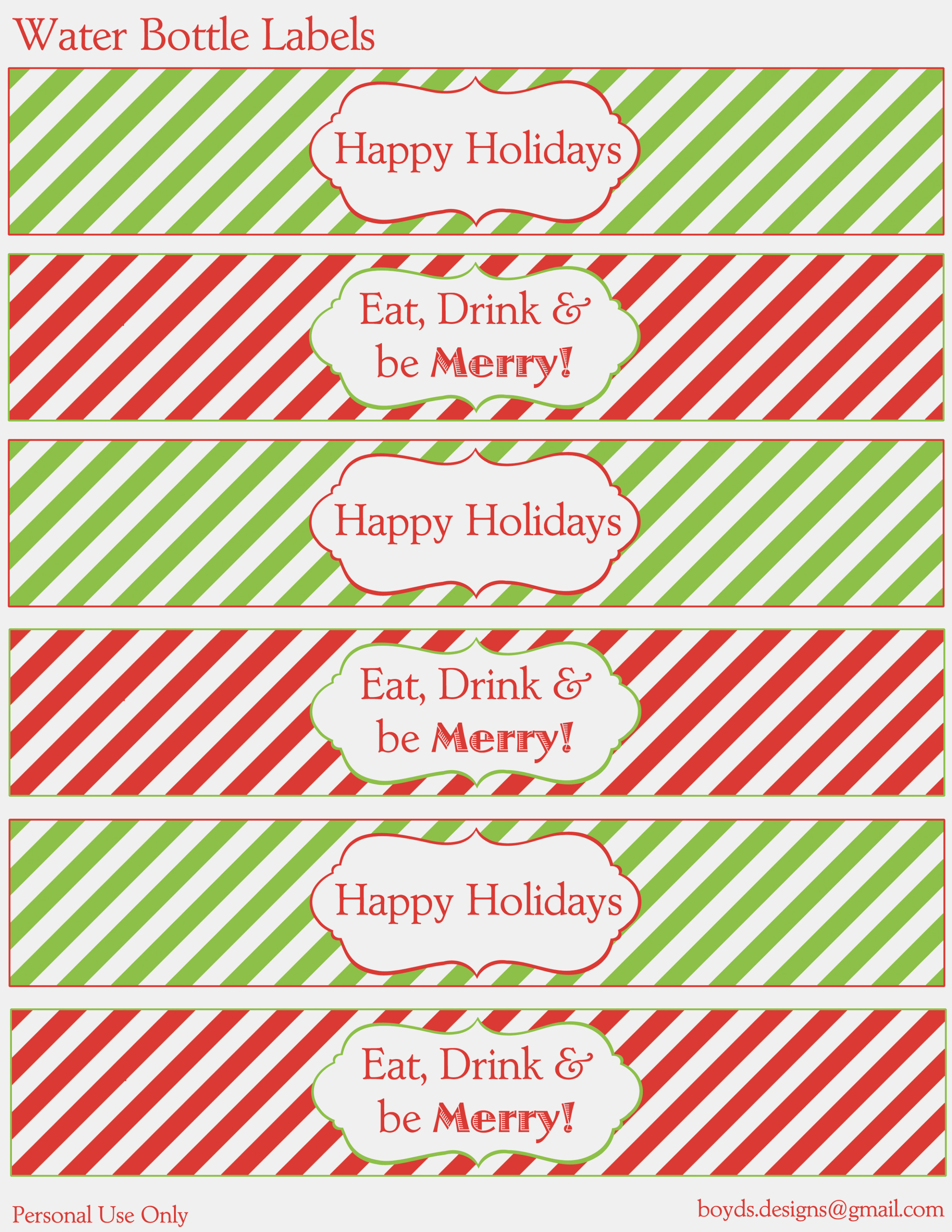 Water Bottle Printables For Christmas – Christmas Printables – Print - Christmas Water Bottle Labels Free Printable