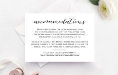 Wedding Accommodations Card Insert · Wedding Templates And Printables - Free Printable Wedding Inserts