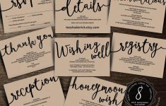 Wedding Insert Cards Pdf Template (Instant Download), Enclosure Card - Free Printable Wedding Inserts
