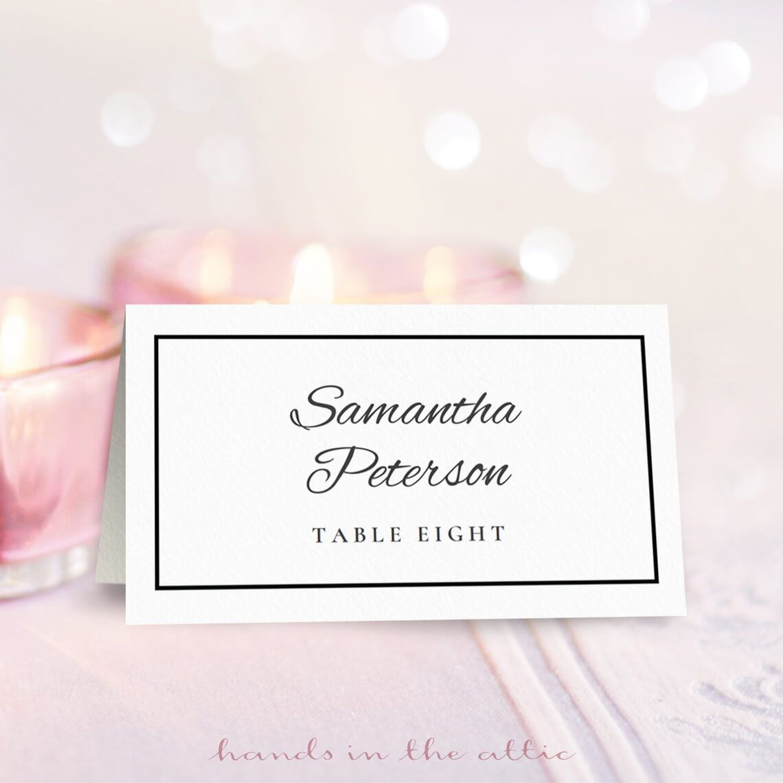 Wedding Place Card Template | Free On Handsintheattic | Place - Free Printable Place Cards Template
