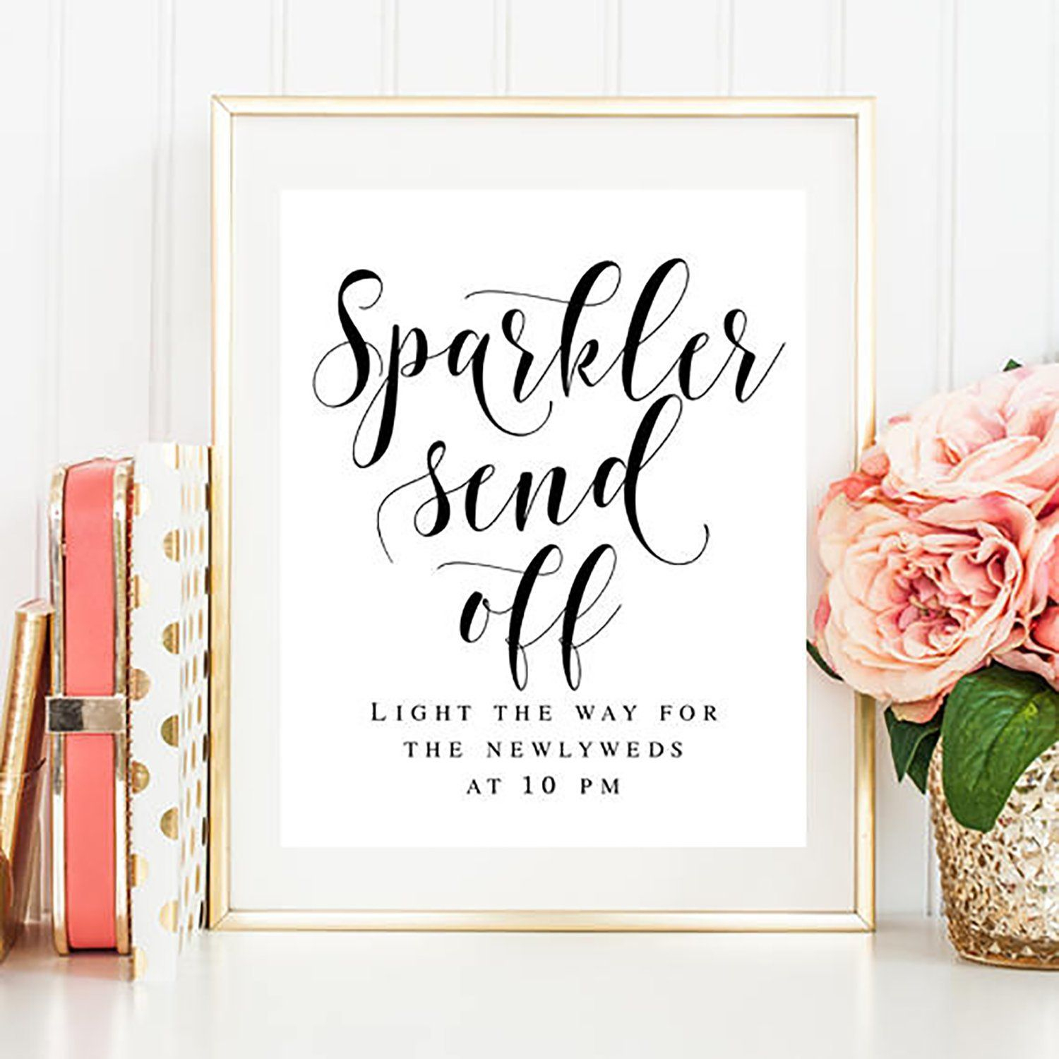 Wedding Sparkler Sign Template - Free Printable Wedding Sparkler Sign