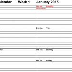 Weekly Calendar 2015 Uk   Free Printable Templates For Word   Free Printable Diary 2015