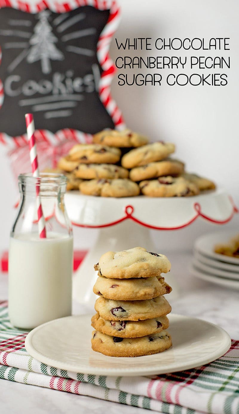 White Chocolate Cranberry Pecan Sugar Cookies W/ Printable Recipe - Free Printable Dessert Recipes