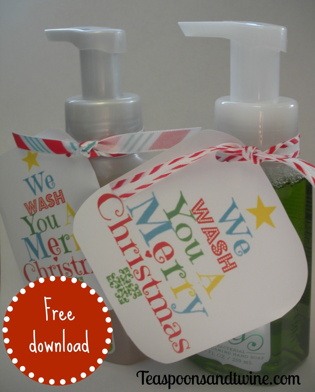 Why Soap Is The Only Present You Need This Christmas | Holiday Gift - We Wash You A Merry Christmas Free Printable