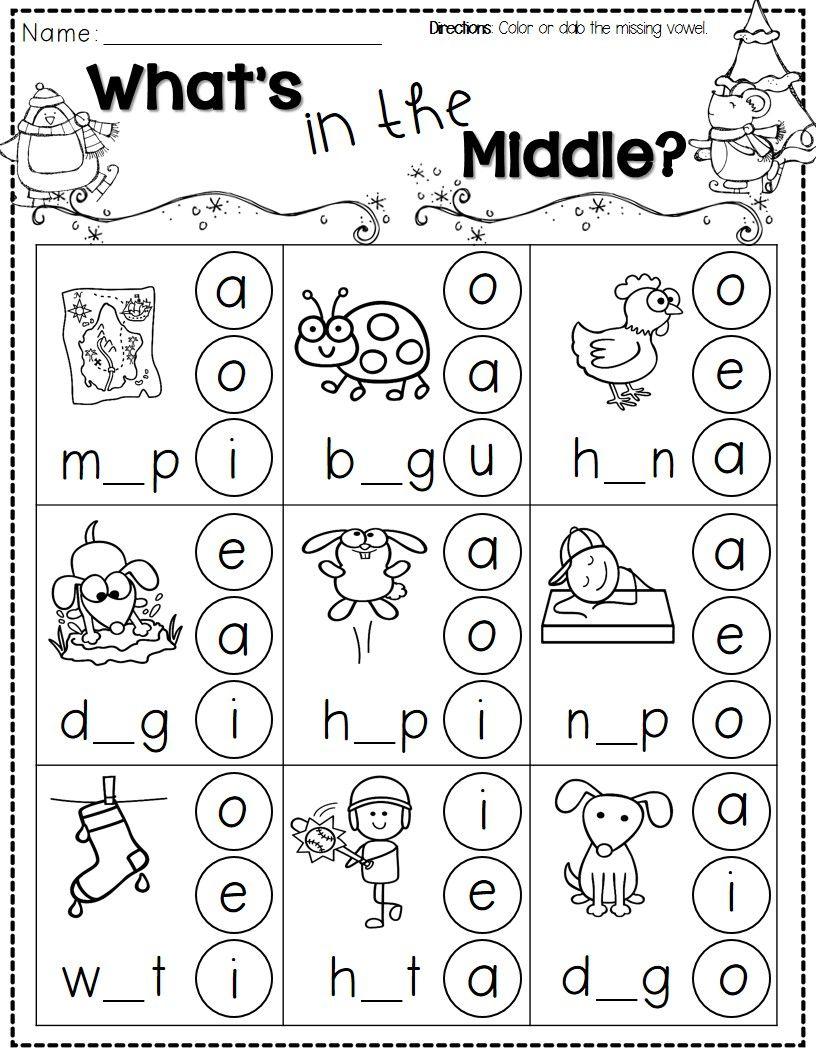 Winter Activities For Kindergarten Free | Kindergarten Literacy - Jolly Phonics Worksheets Free Printable
