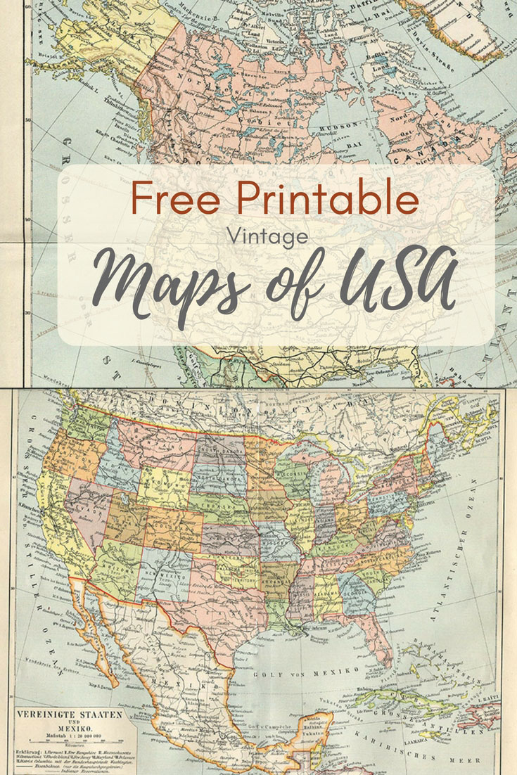 Wonderful Free Printable Vintage Maps To Download - Pillar Box Blue - Free Printable Maps