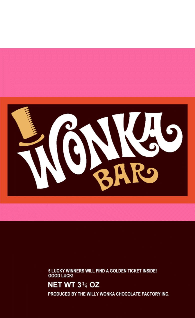 Wonka Bartoo Legit To Quitso He Passed It All On To Charlie - Free Printable Wonka Bar Wrapper Template