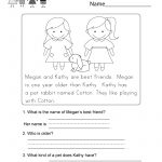 Worksheets Pages : Worksheets Pages Free Printable Reading   Free Printable Reading Comprehension Worksheets For Kindergarten