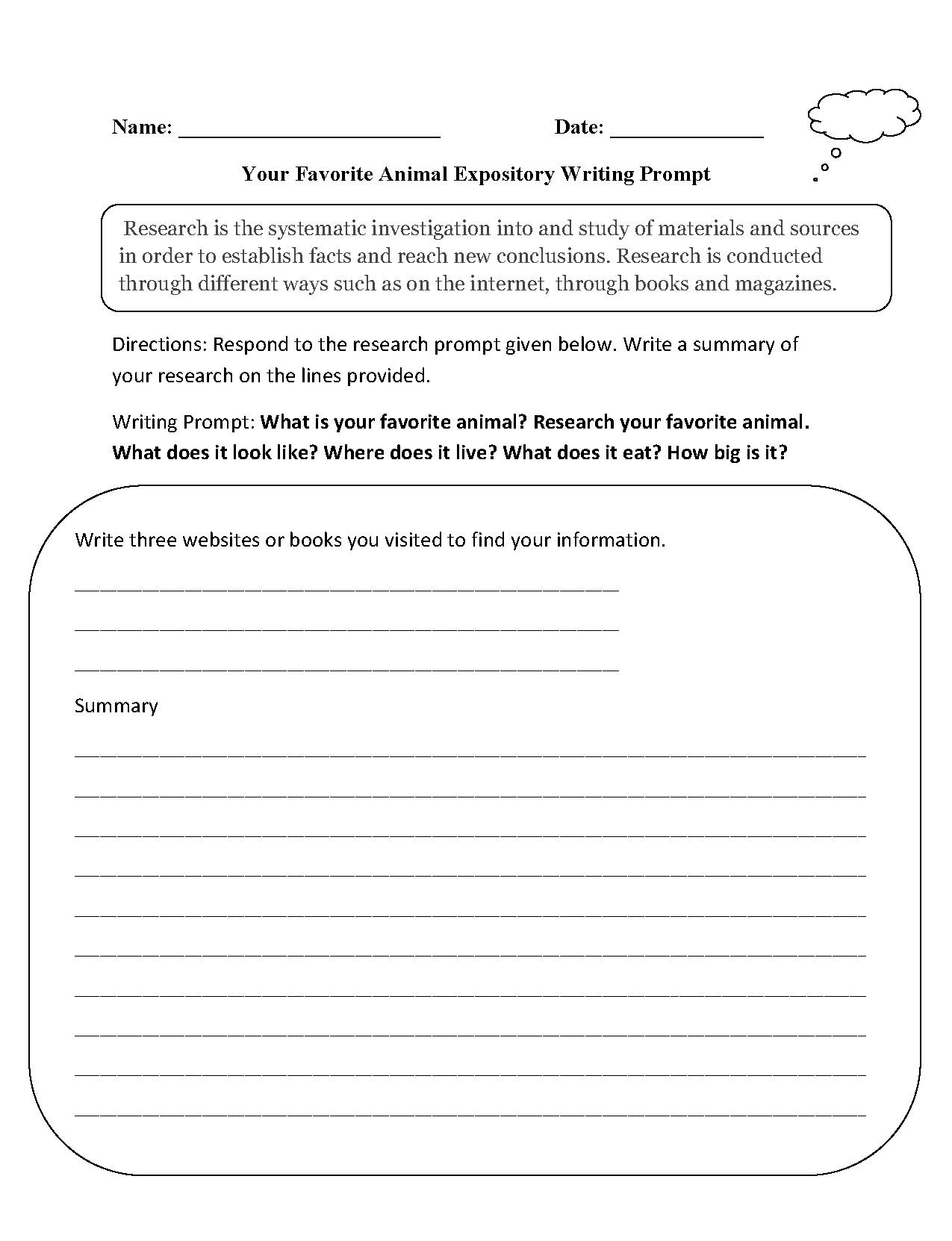 Writing Prompts Worksheets | Informative And Expository Writing - 6Th Grade Writing Worksheets Printable Free
