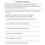 Writing Worksheets | Editing Worksheets   Free Printable Sentence Correction Worksheets