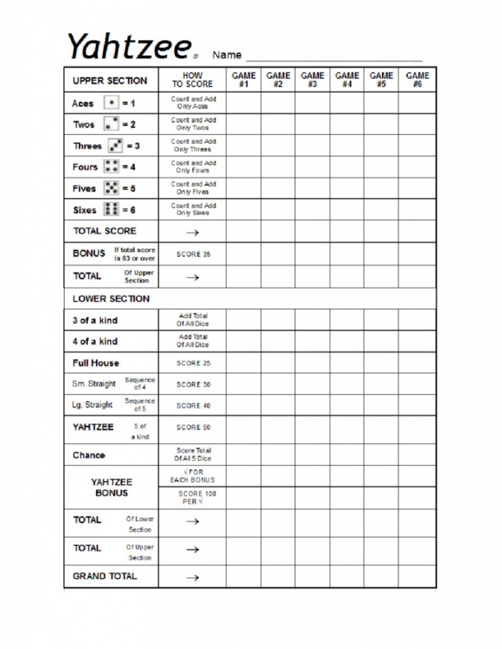 yahtzee score sheets business mentor free printable