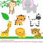 Zoo Animals Clipart   Free Large Images | Safari Baby Shower   Free Printable Baby Jungle Animal Clipart